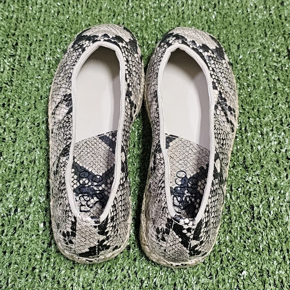 FRANCO SARTO | KIYA SNAKESKIN FAUX LEATHER QUILTED ESPADRILLES